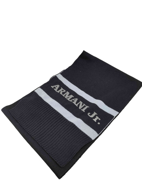 アルマーニジュニア ARMANI JUNIOR イタリア製 ロゴプリントマフラー メンズ  2